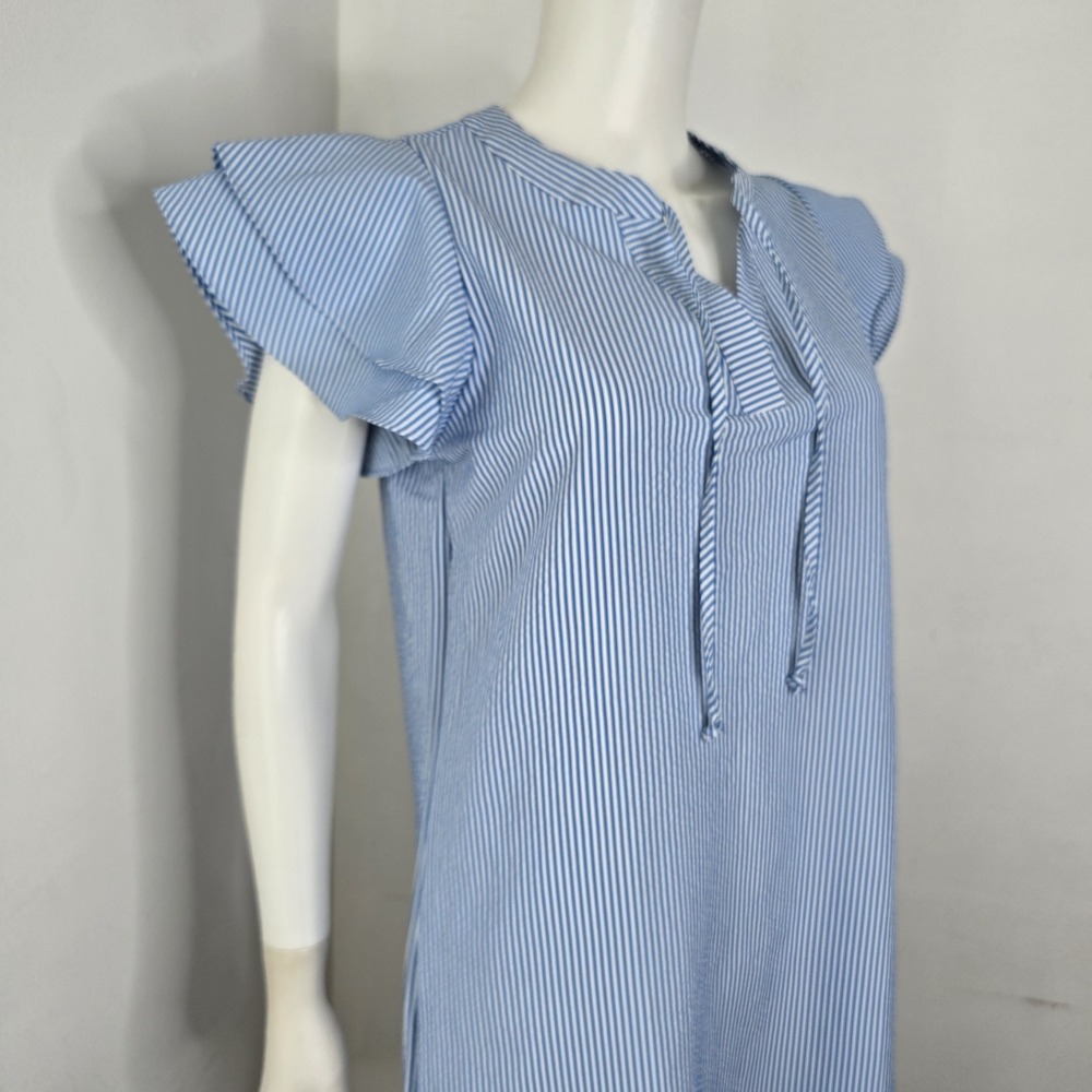 Vineyard Vines Shift Dress Size XS Womens Harbour Flutter Sleeve Tide Blue NWT - Picture 6 of 10